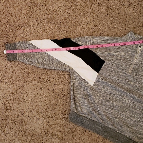 Pink VS Sweatshirt With Zip Up Neckline - Picture 10 of 10